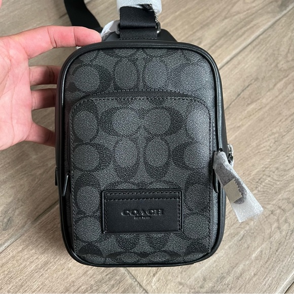 Coach Track Pack 14 In Signature Canvas - Picture 2 of 7